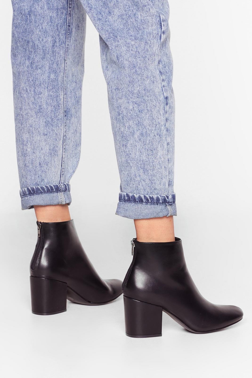 Block the Sound Faux Leather Heeled Boots | Nasty Gal