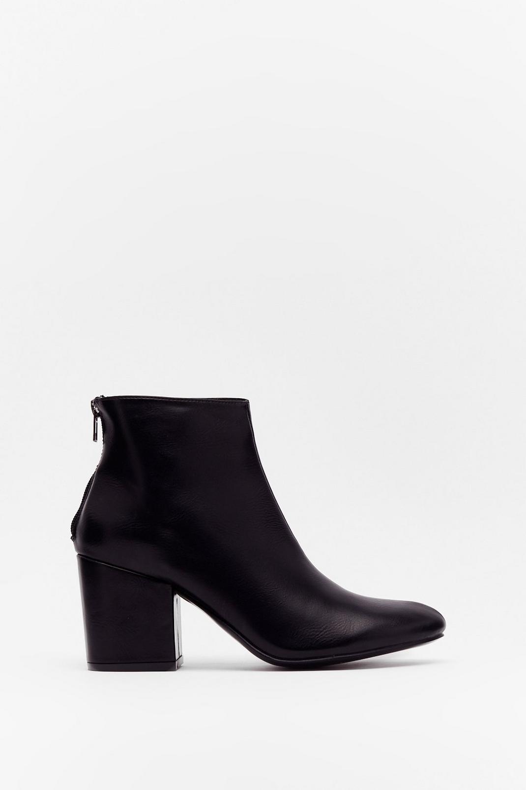 Block the Sound Faux Leather Heeled Boots | Nasty Gal