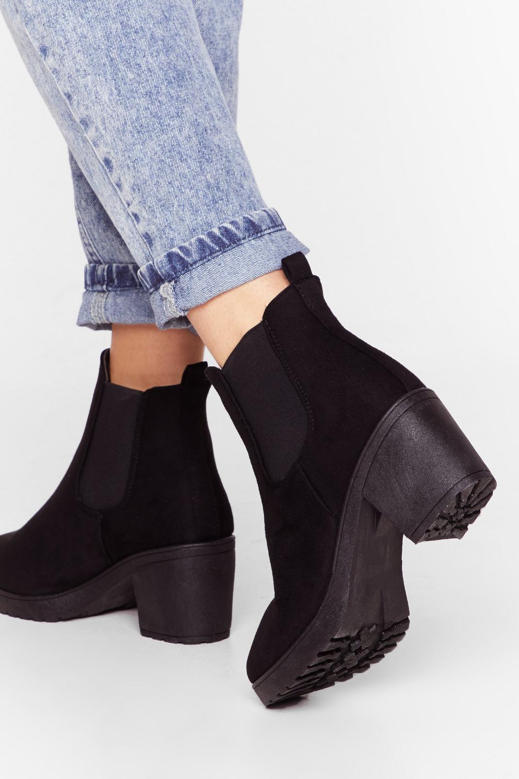 One Night Stand Faux Suede Ankle Boot image number 1