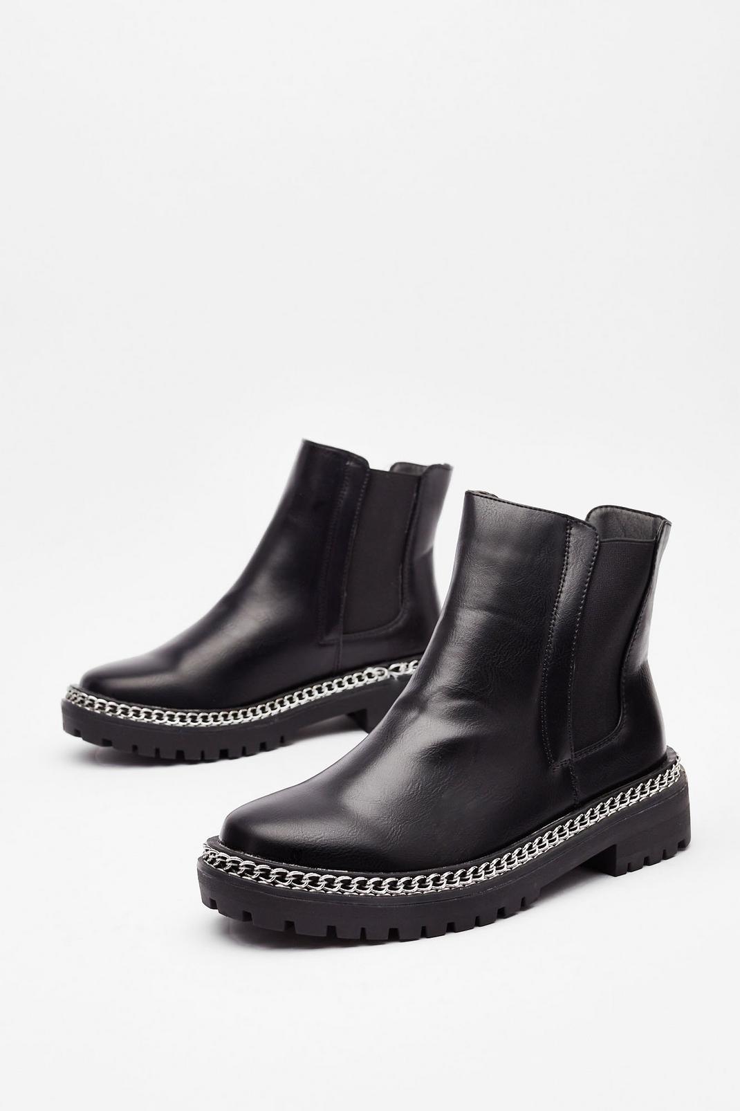 Wouldn't Chain-ge a Thing Wide Fit Chelsea Boots image number 1