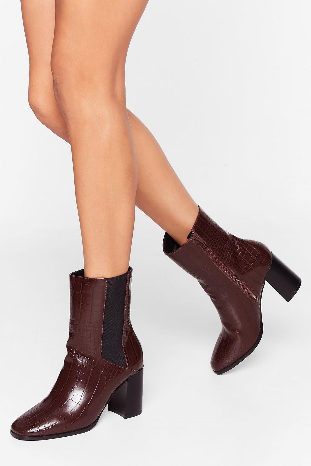 Ready to Croc Heeled Chelsea Boots image number 1
