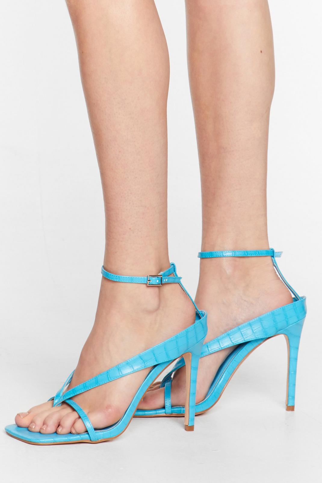 Thong Time Coming Strappy Stiletto Heels | Nasty Gal