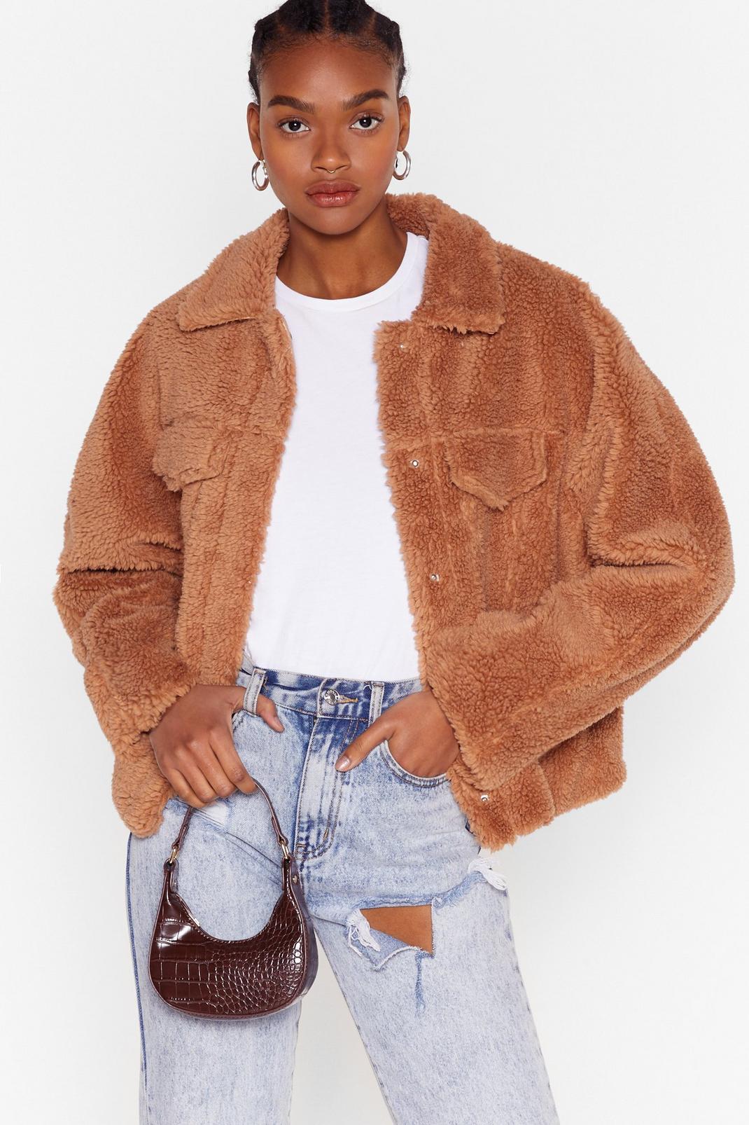 Those Faux Fur the Days Shirt Jacket image number 1