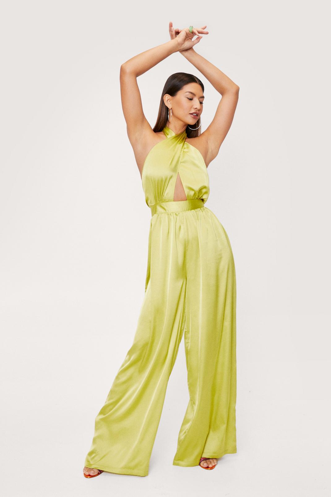 Sign Me Up Mustard Yellow Wide Leg Jumpsuit with Adjustable Straps and – Be  Maraki
