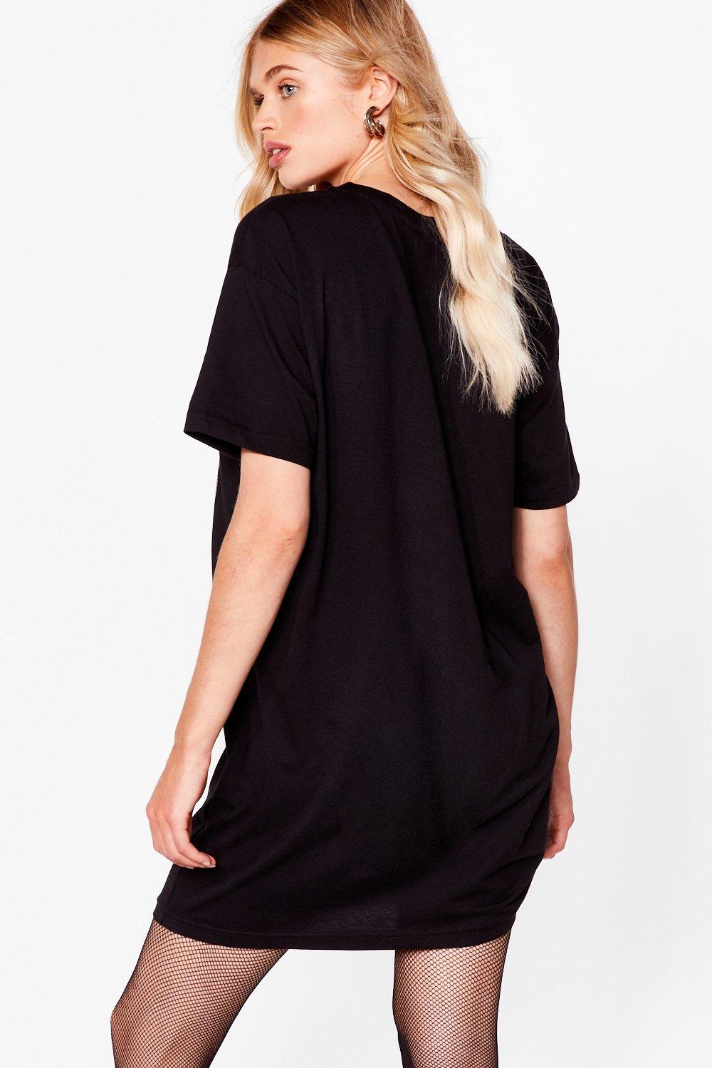 T shirt 2024 dress nasty gal