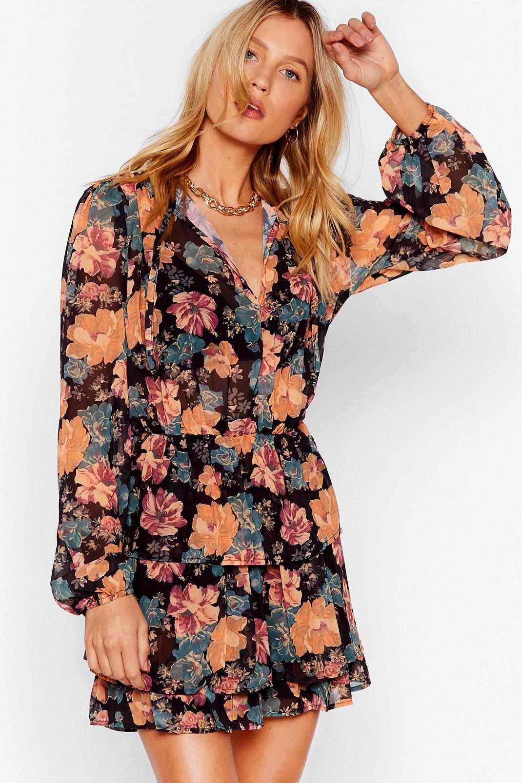 Before You Grow Floral Mini Dress image number 1