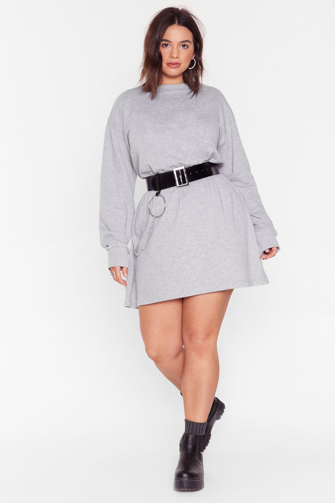 grey sweat dress