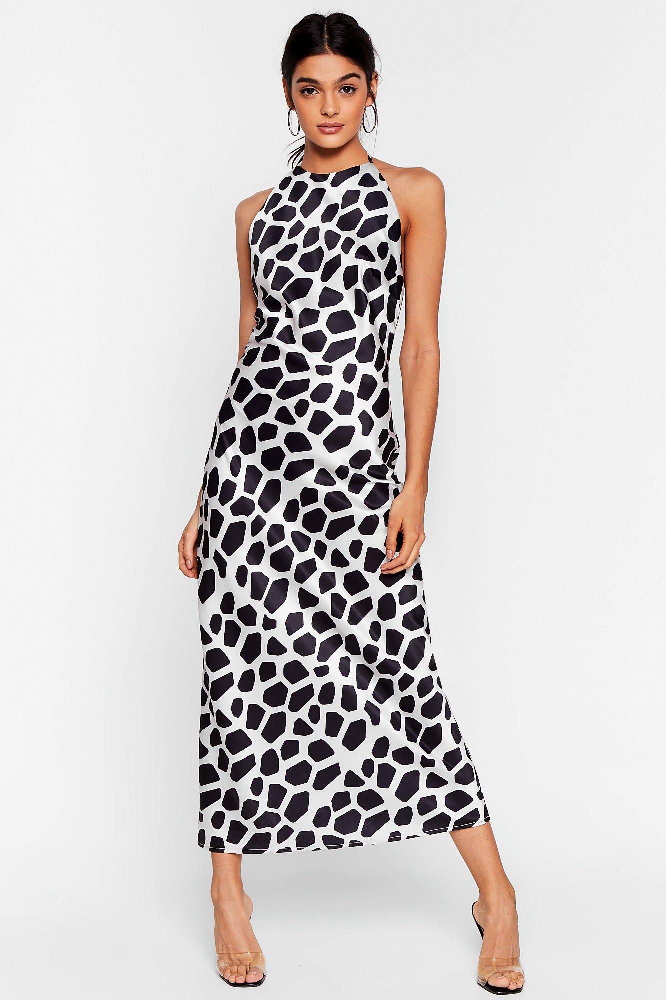 You Giraffe Me Crazy Halter Maxi Dress Nasty Gal