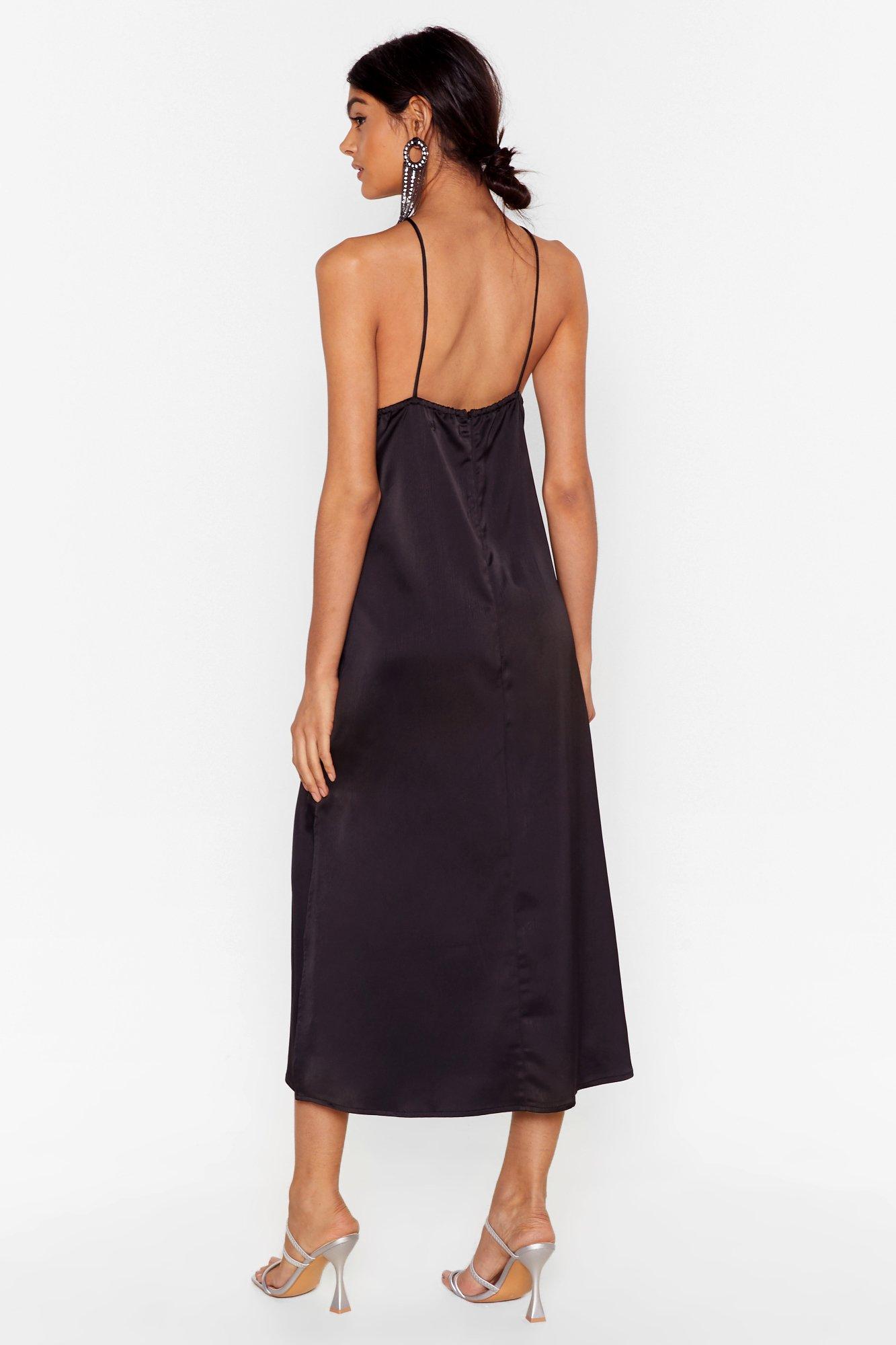 Nasty gal 2025 satin midi dress