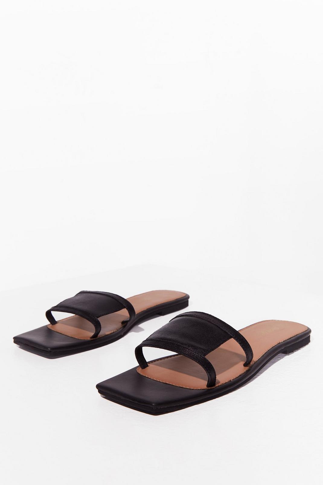Knock Knock Who's Square Toe Leather Sandals image number 1