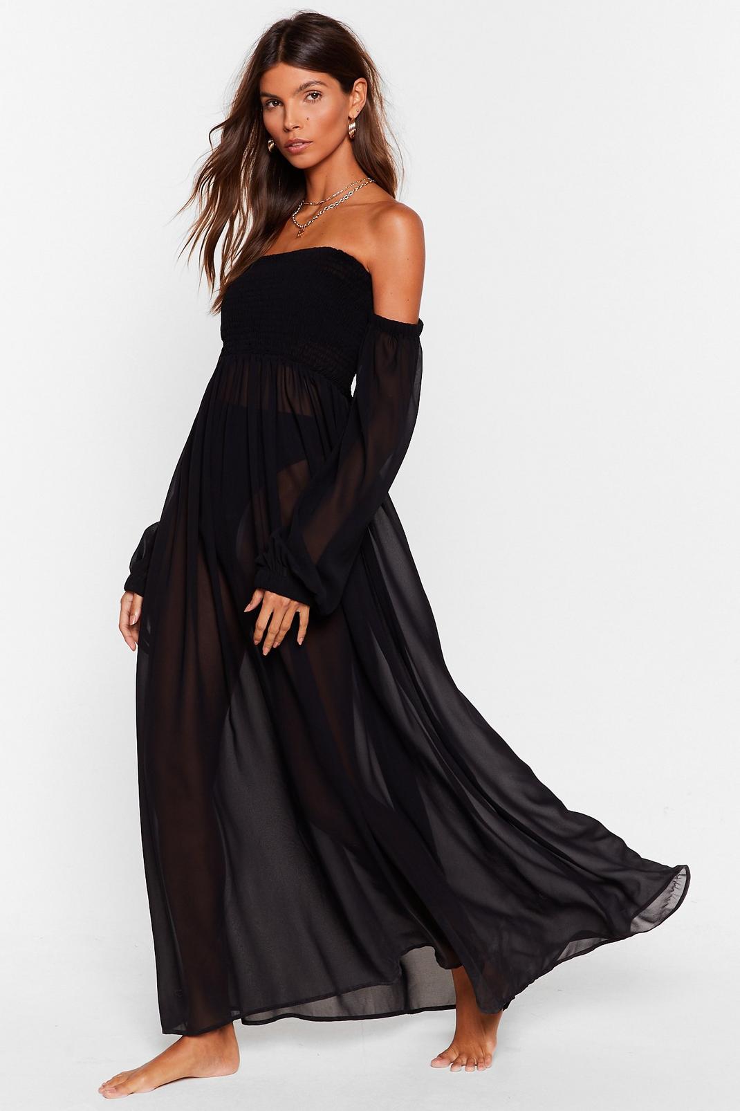 sheer maxi beach cover up