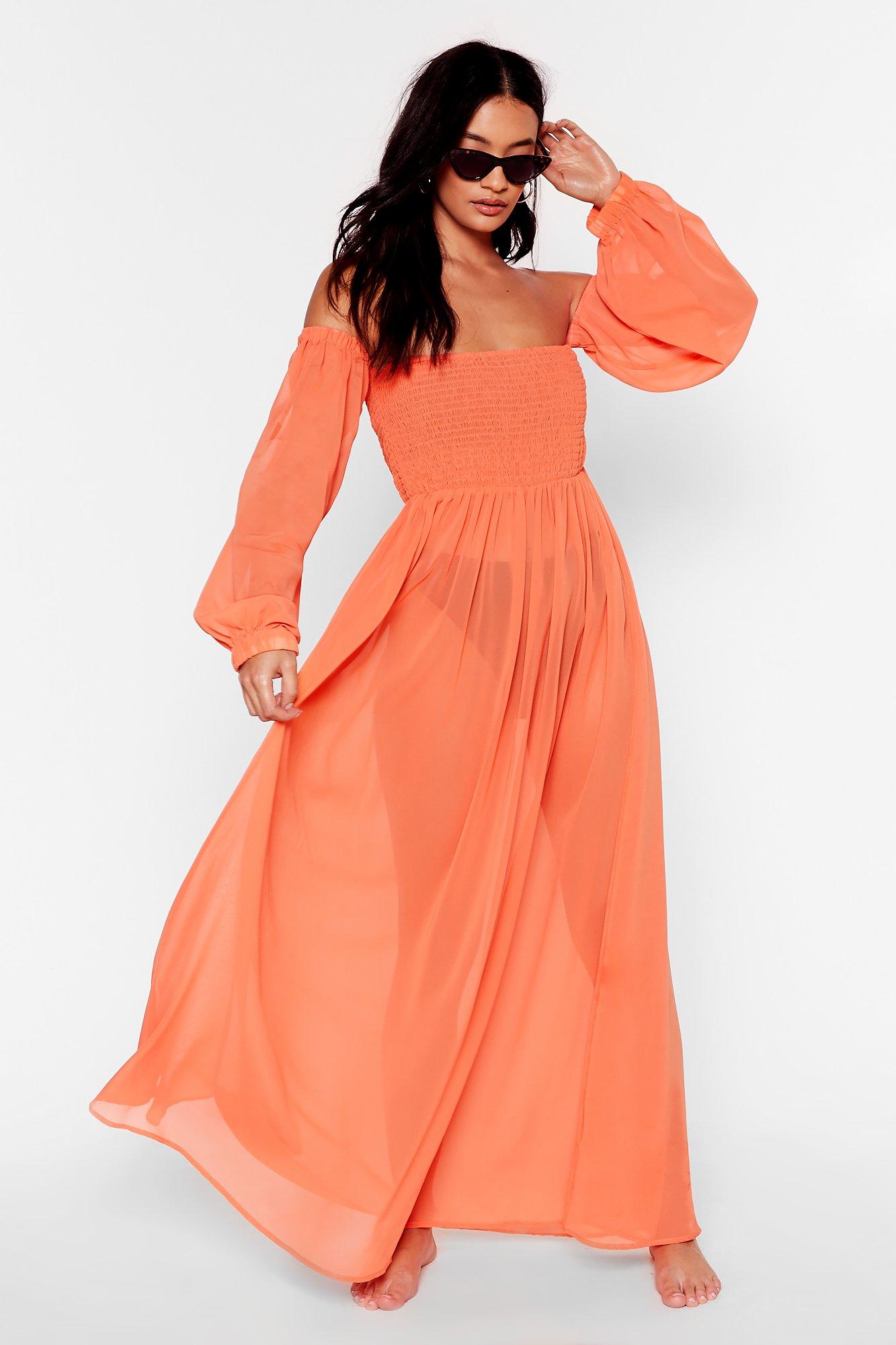 red beach cover up