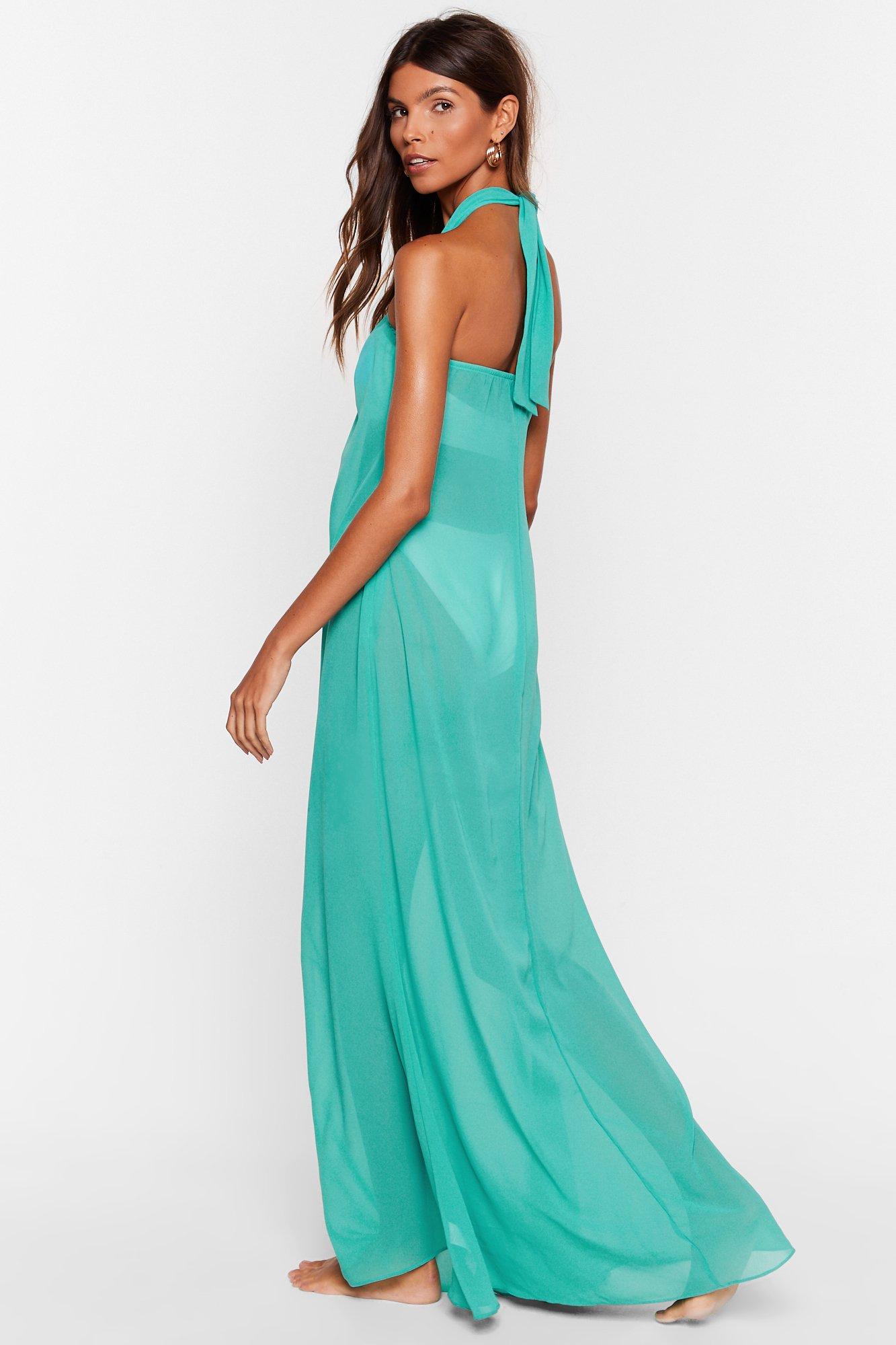 Shell We Dance Chiffon Cover Up Dress