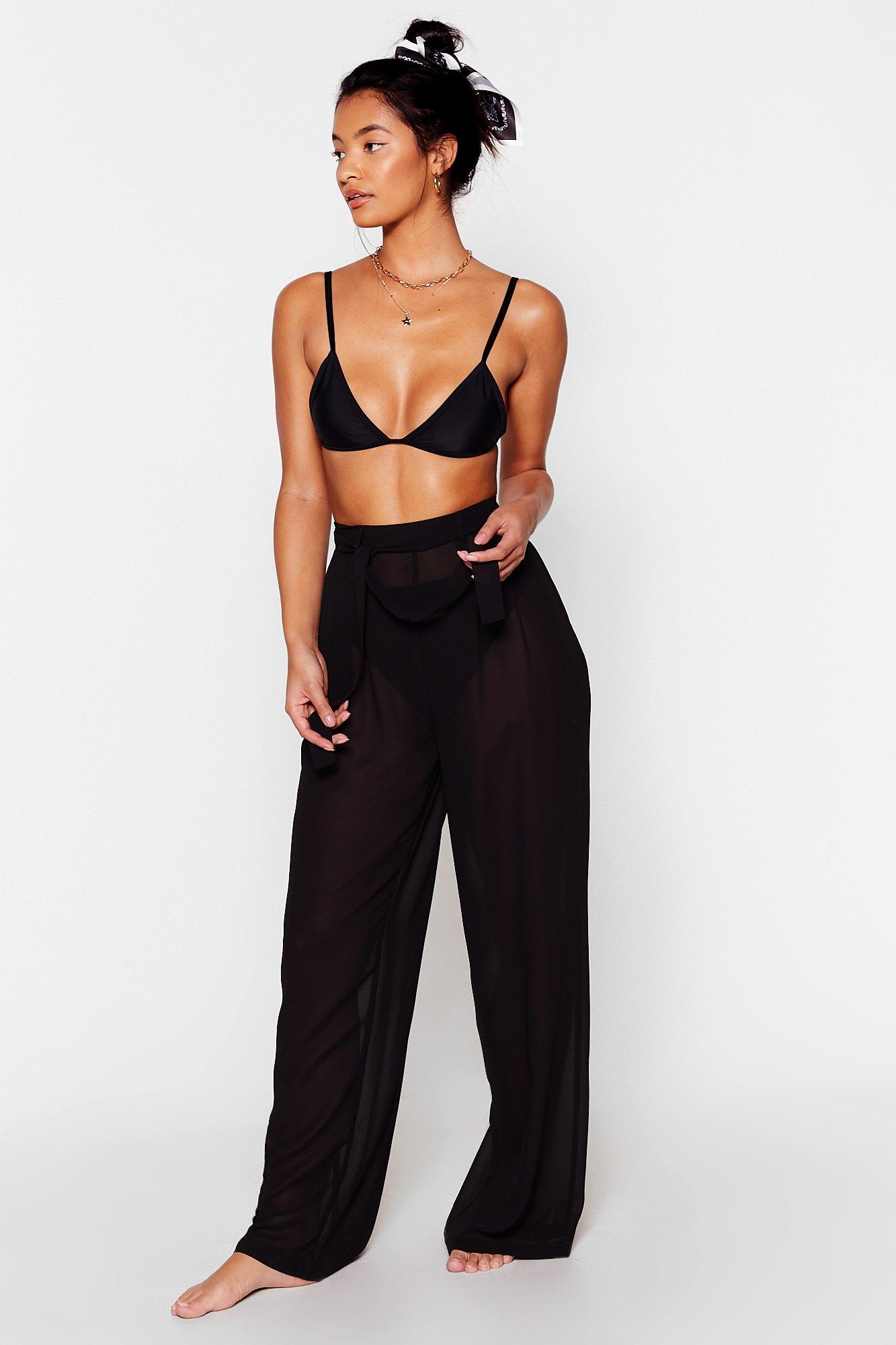 Escape Reality Wide-Leg Cover-Up Pants