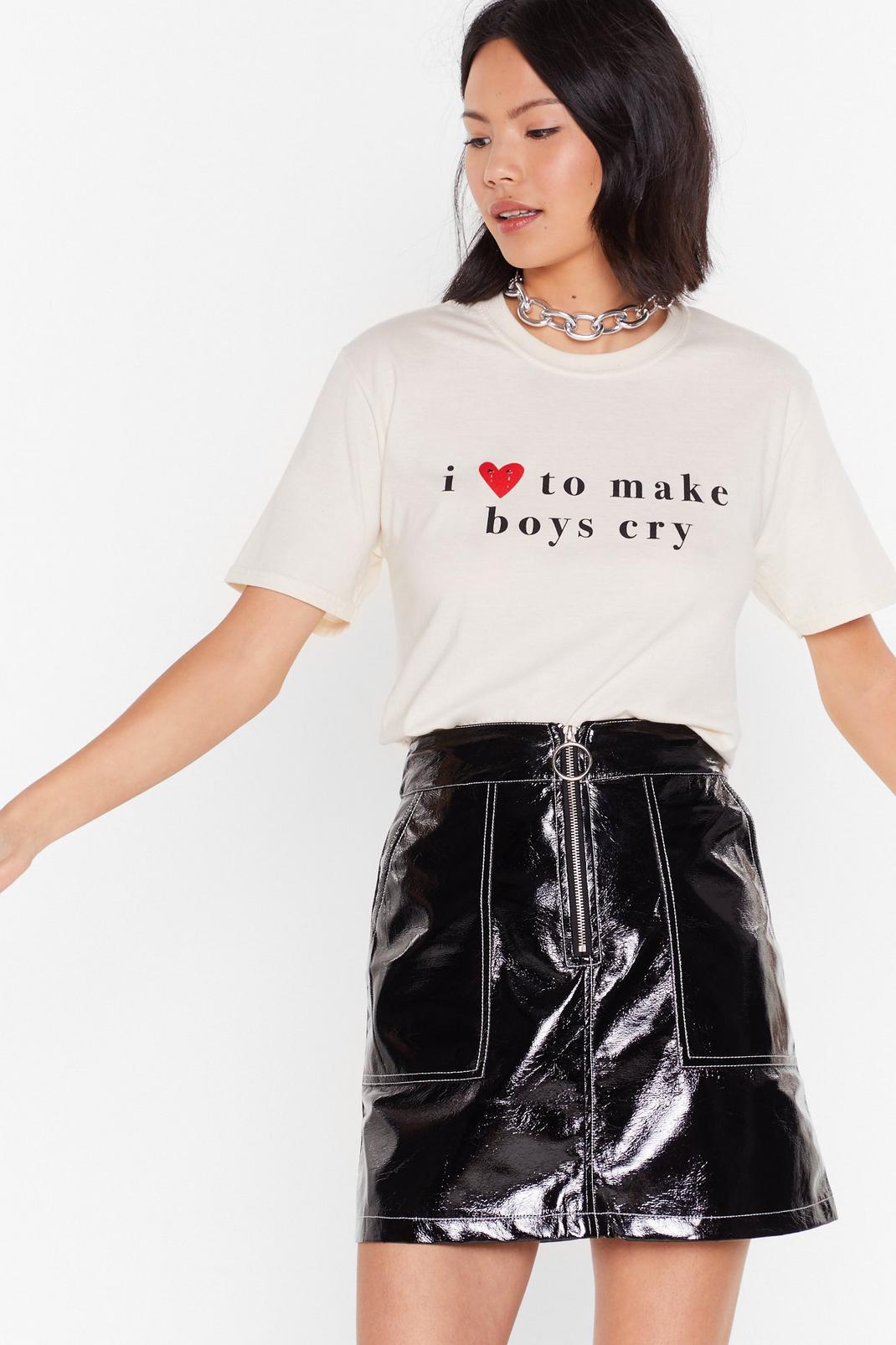 Love to Make Boys Cry Graphic Tee image number 1