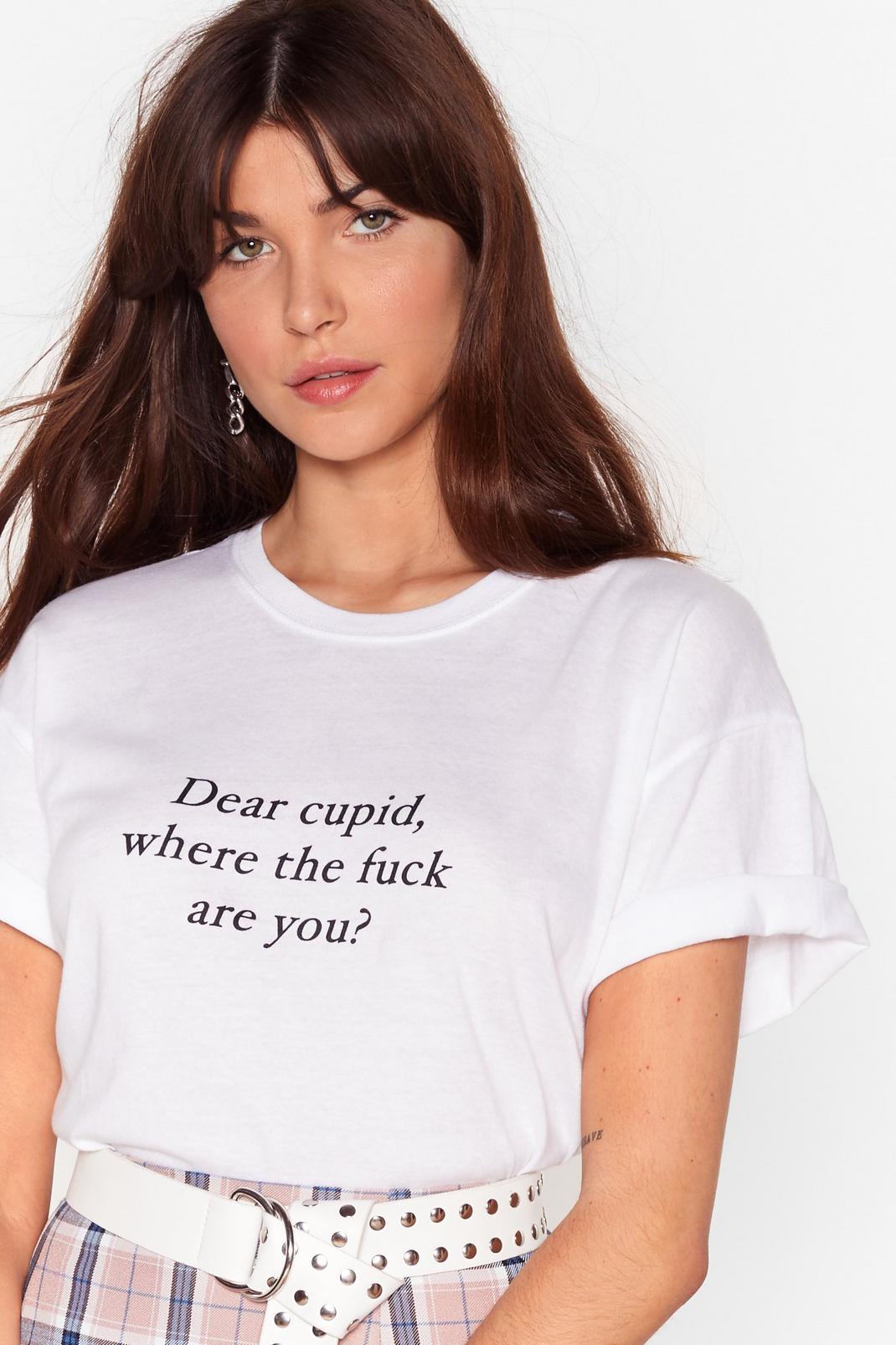 T-shirt à slogan Mon cher Cupidon image number 1