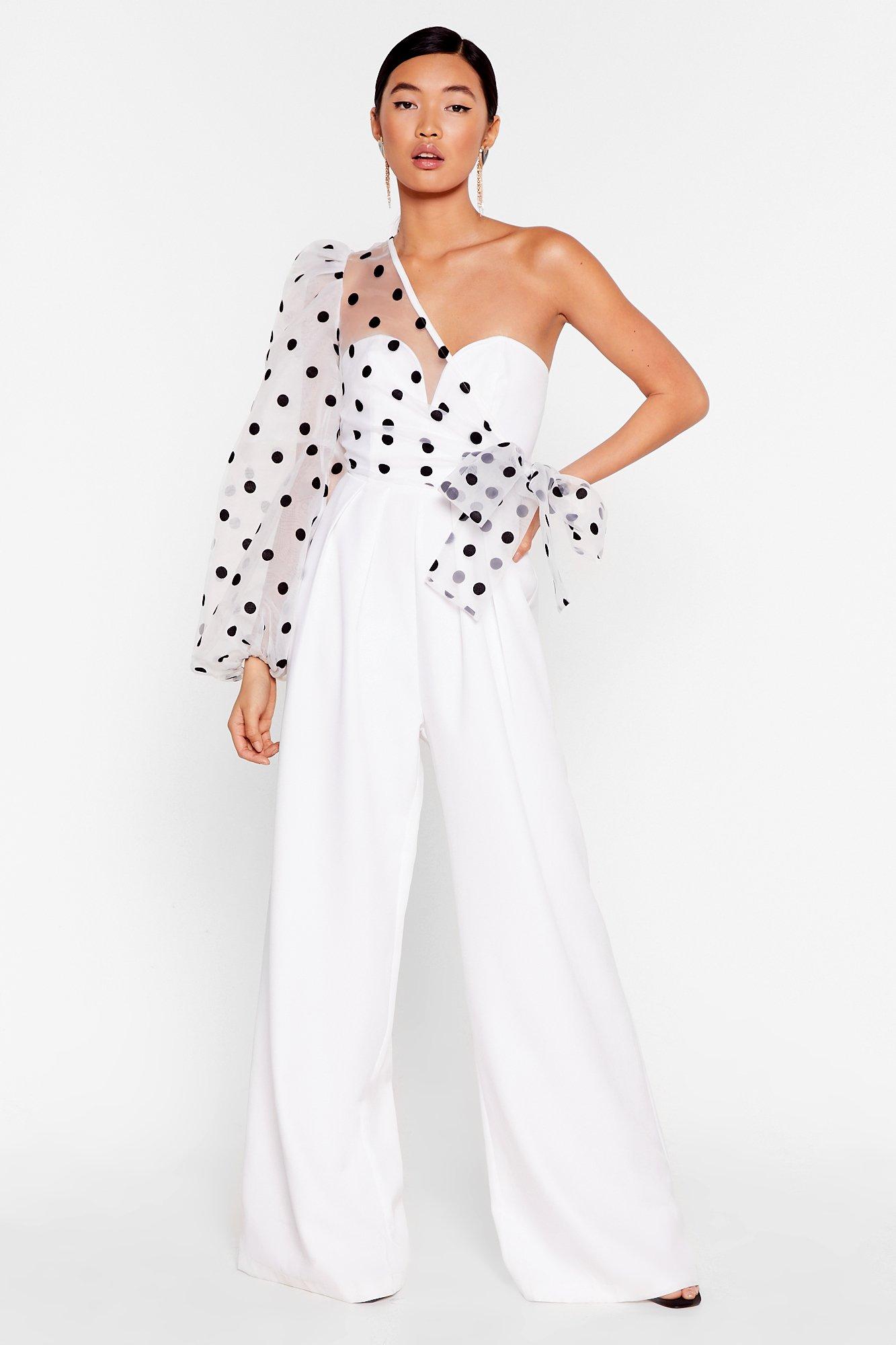 Nasty gal store white jumpsuit