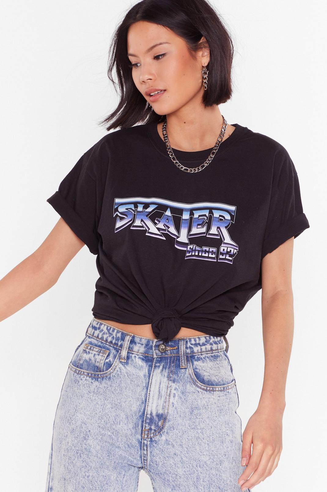 T-shirt ample à slogan Skater Since 92' image number 1