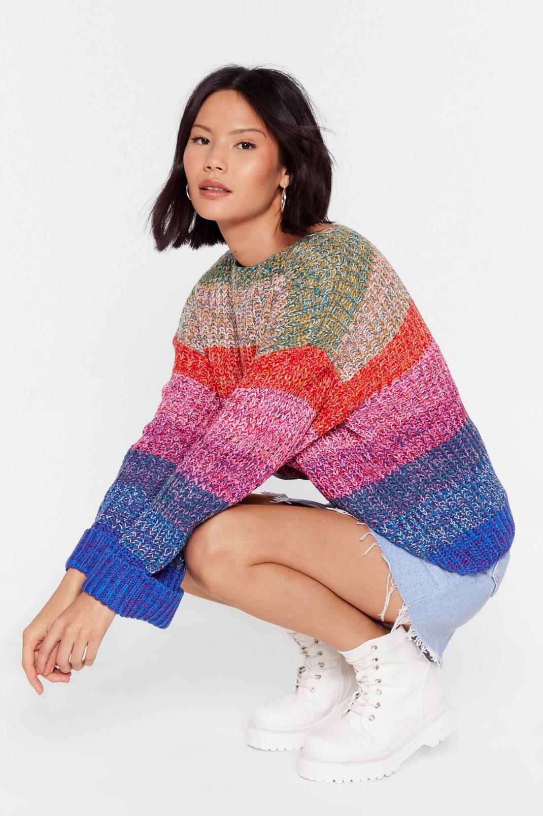 Don't Knit Down Striped Jumper image number 1