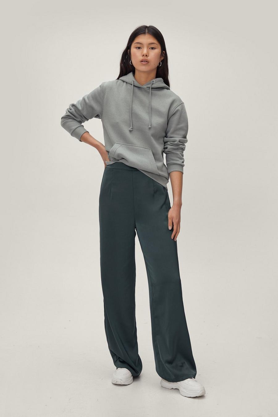 Don't Texture Us High-Waisted Wide-Leg Trousers