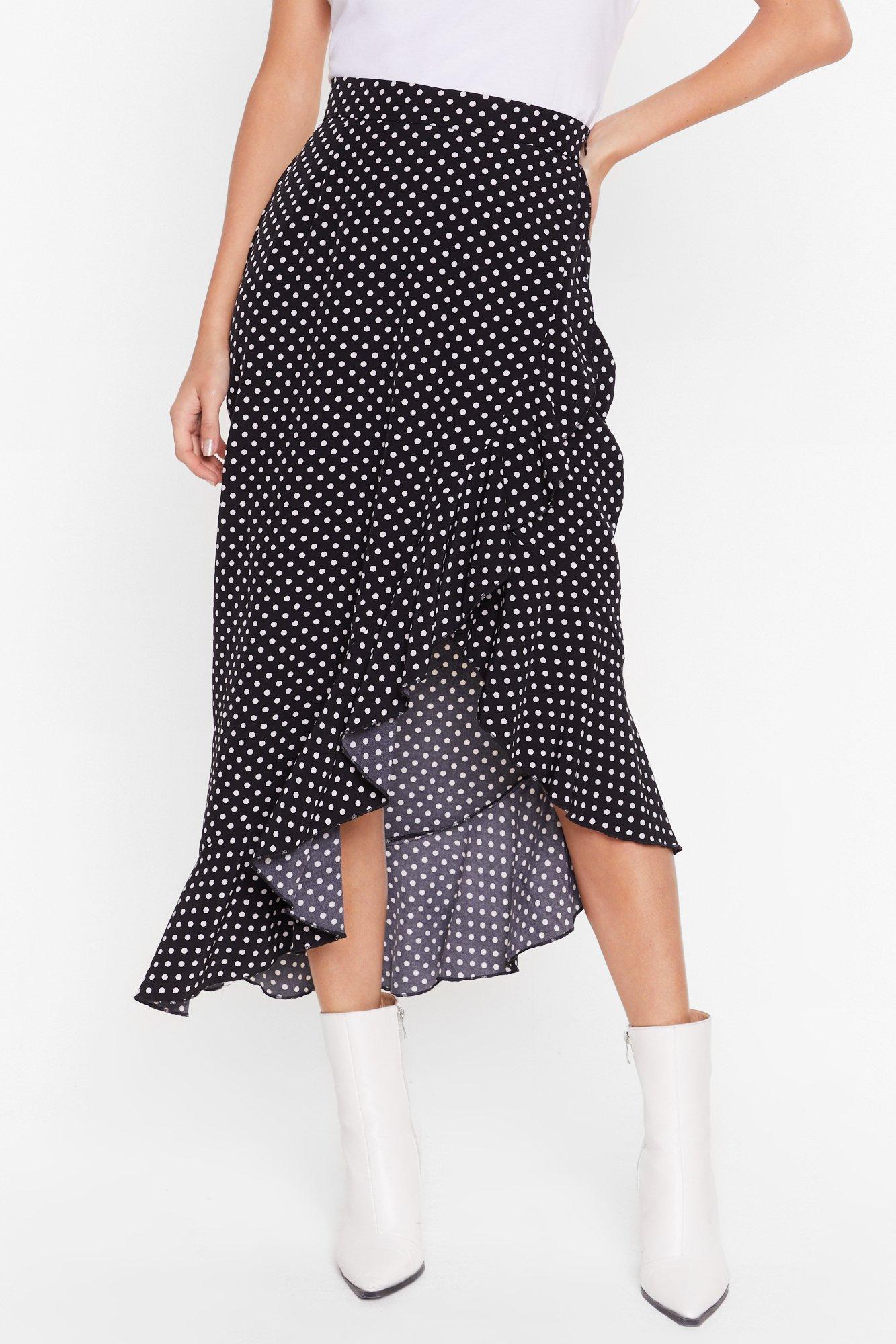 Oasis spot outlet ruffle mini skirt