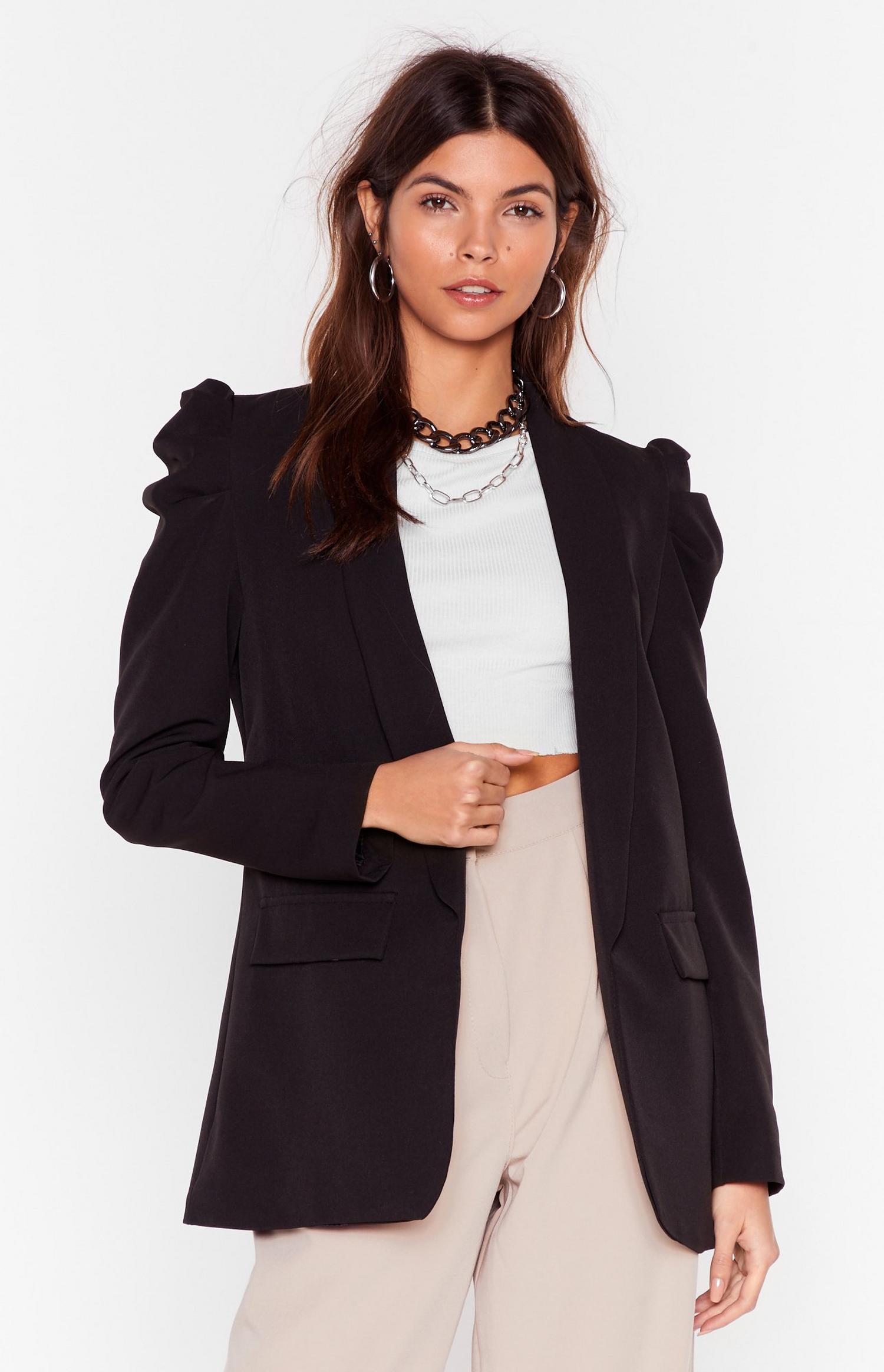 With All Your Power Puff Shoulder Blazer | Nasty Gal