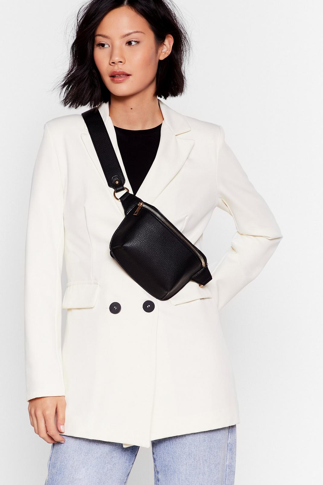 Zip Front Faux Leather Fanny Pack | Nasty Gal
