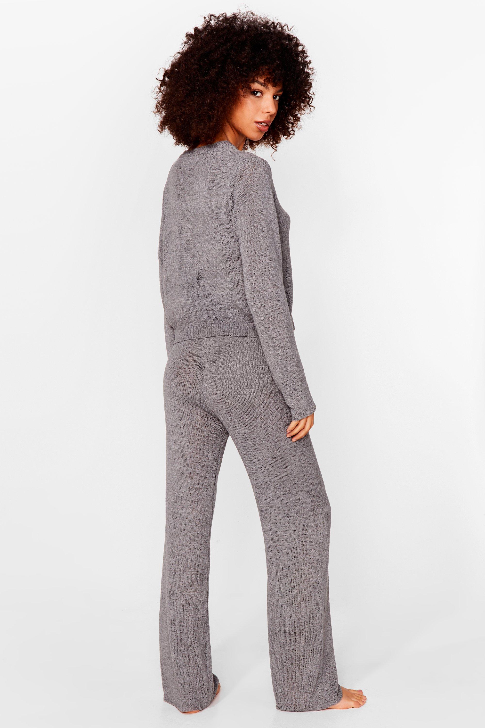 Knit Jumper and Culottes Loungewear Set