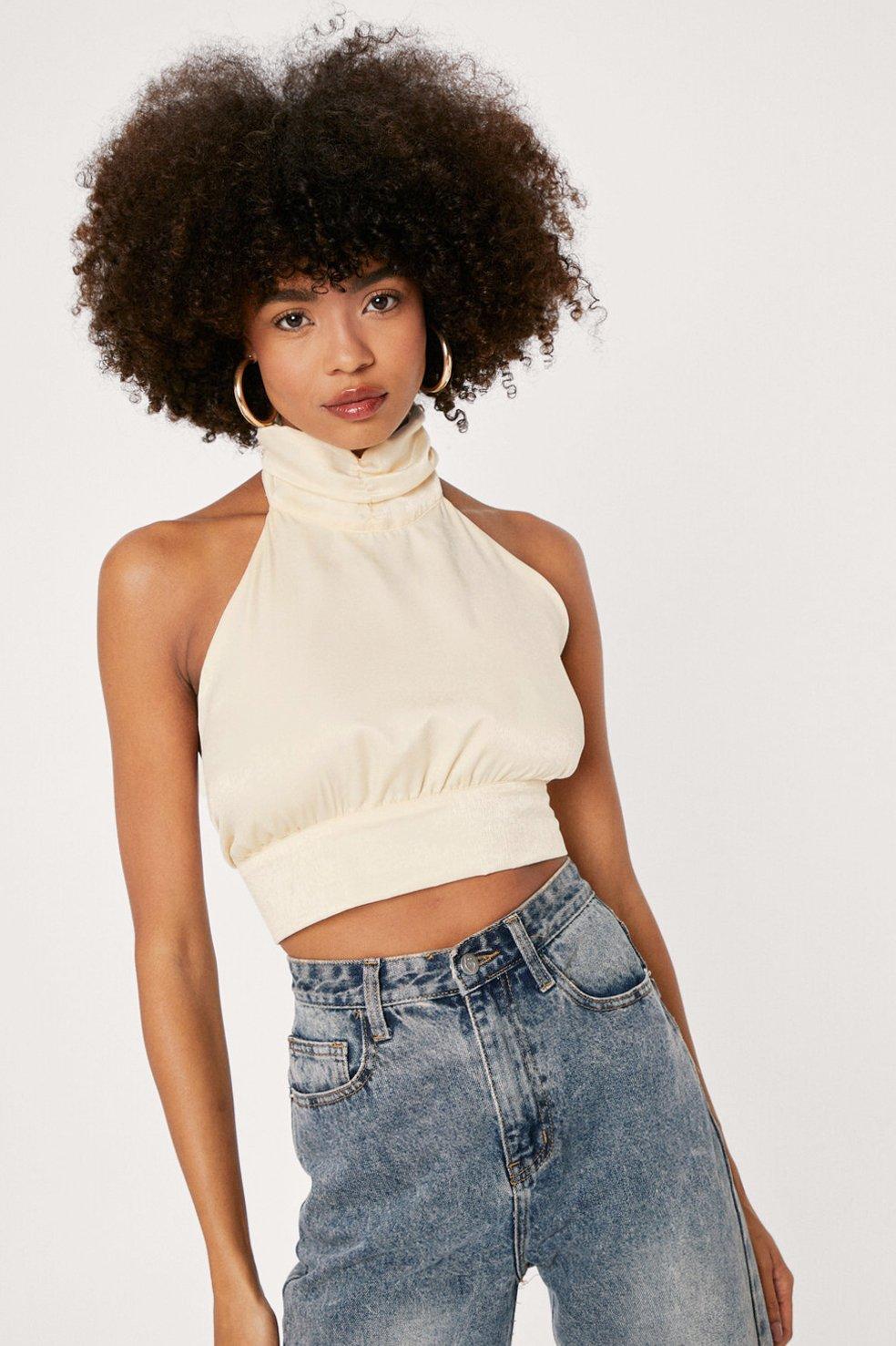 halter neck shirt