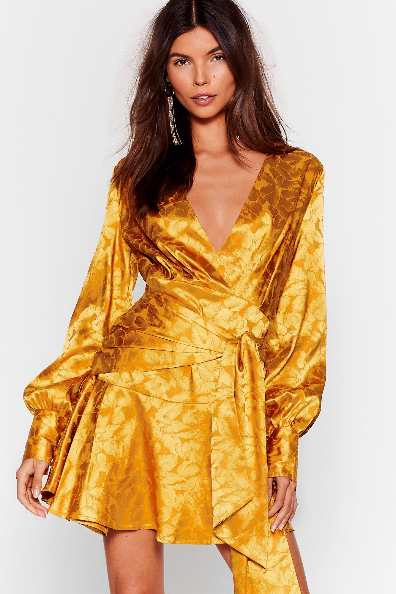 nasty gal gold dress