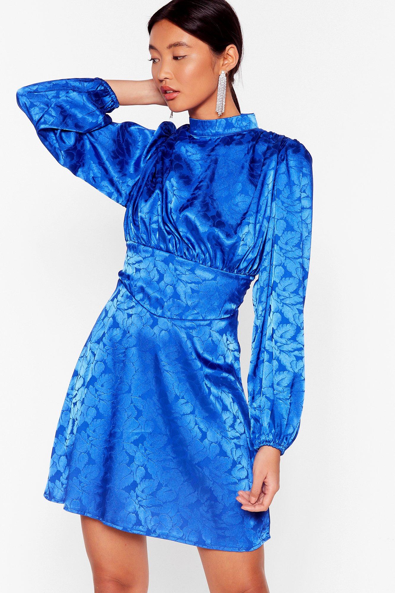 nasty gal blue dress