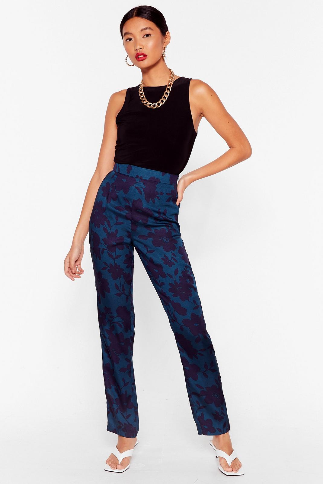 Growing All Out Floral Tapered Pants image number 1