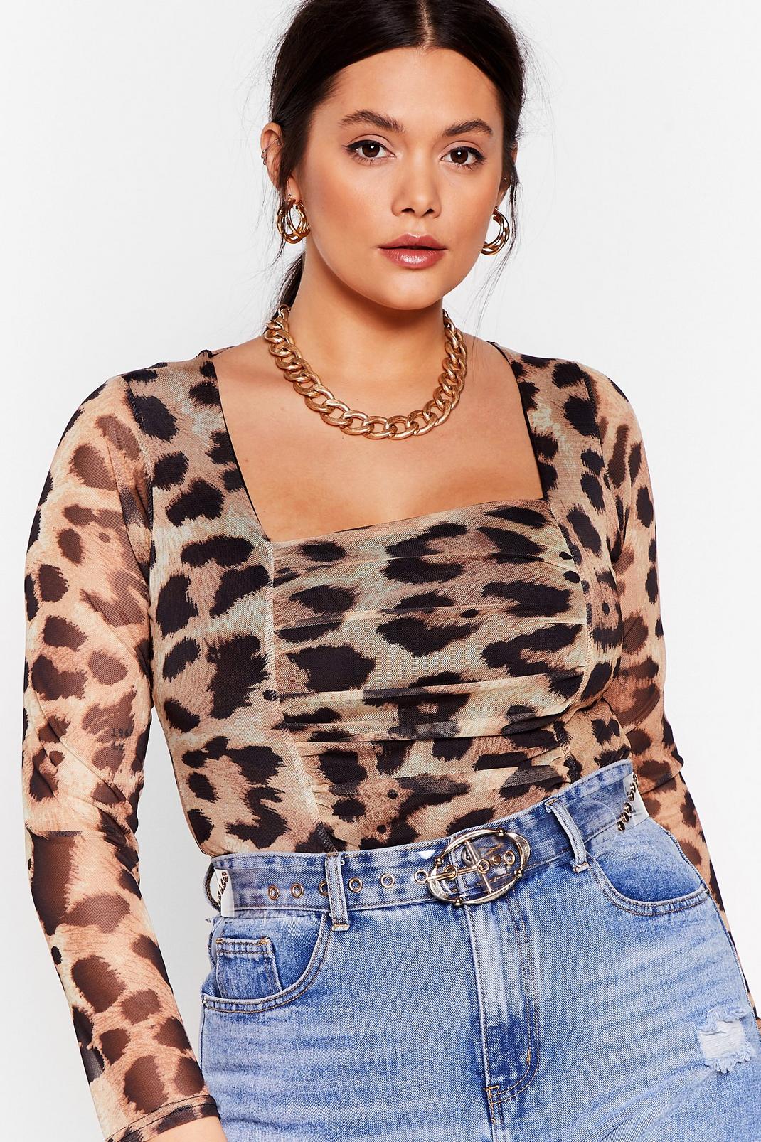 Love Like Ours Plus Leopard Bodysuit image number 1