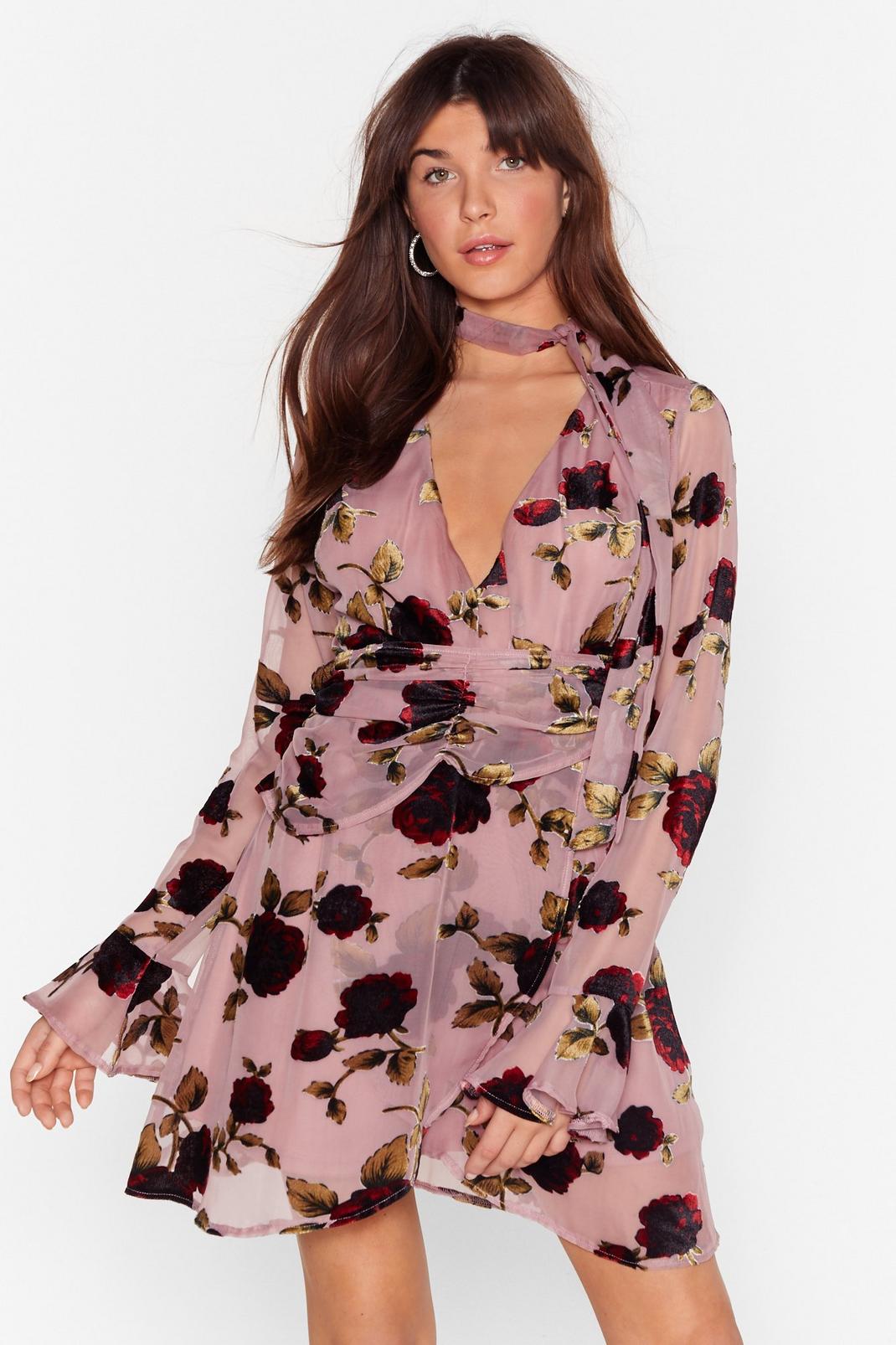 You Rose Well Floral Mini Dress image number 1