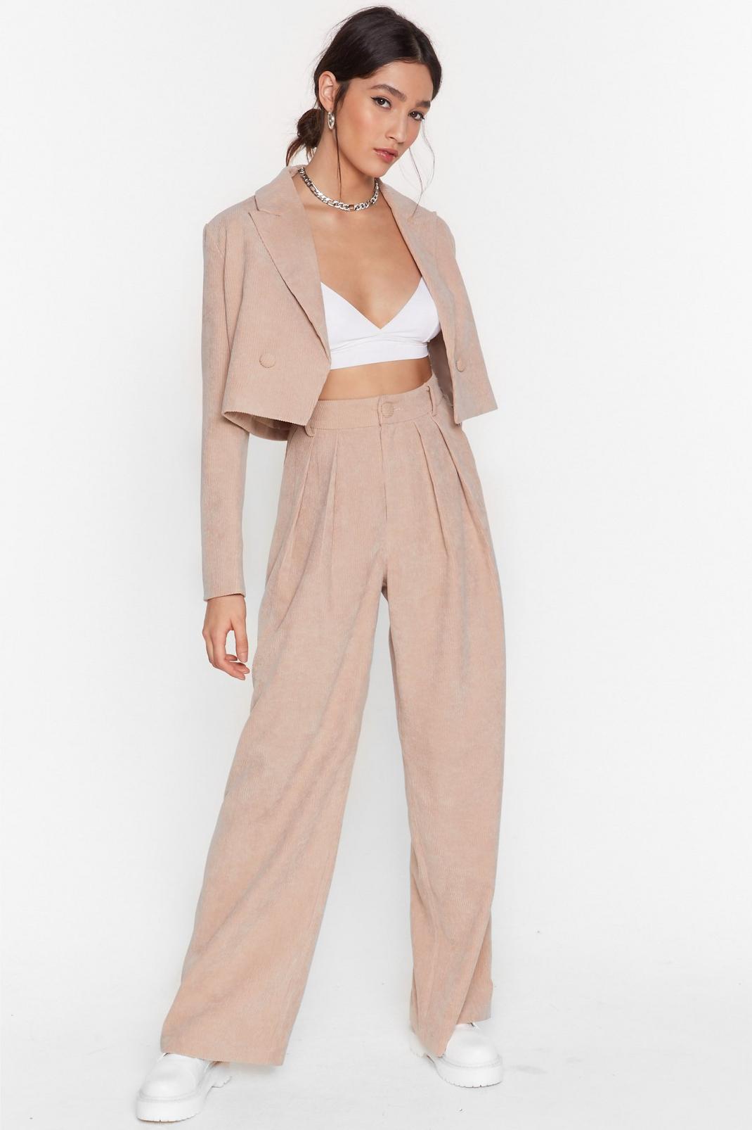 corduroy wide leg pants