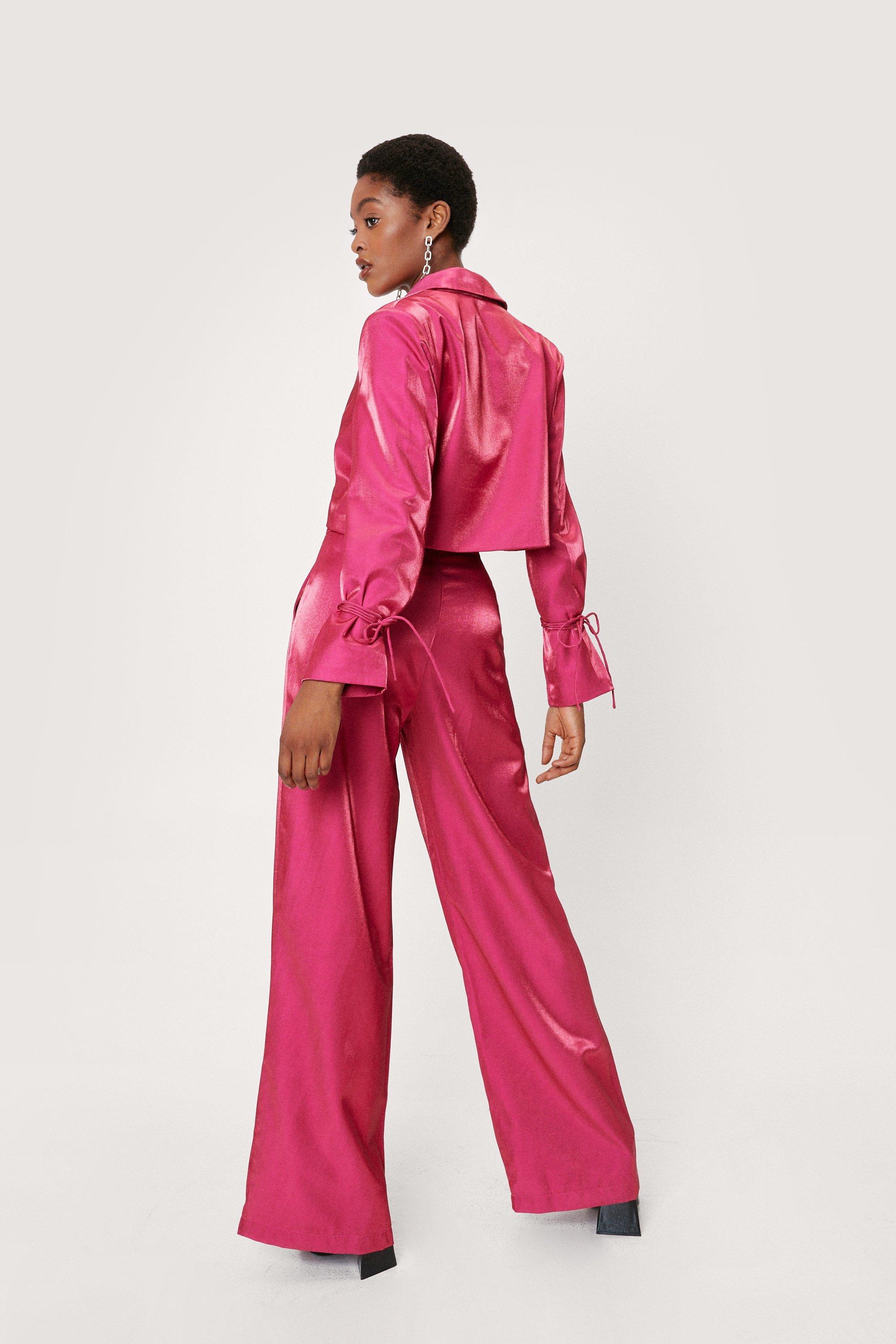 nasty gal pink suit