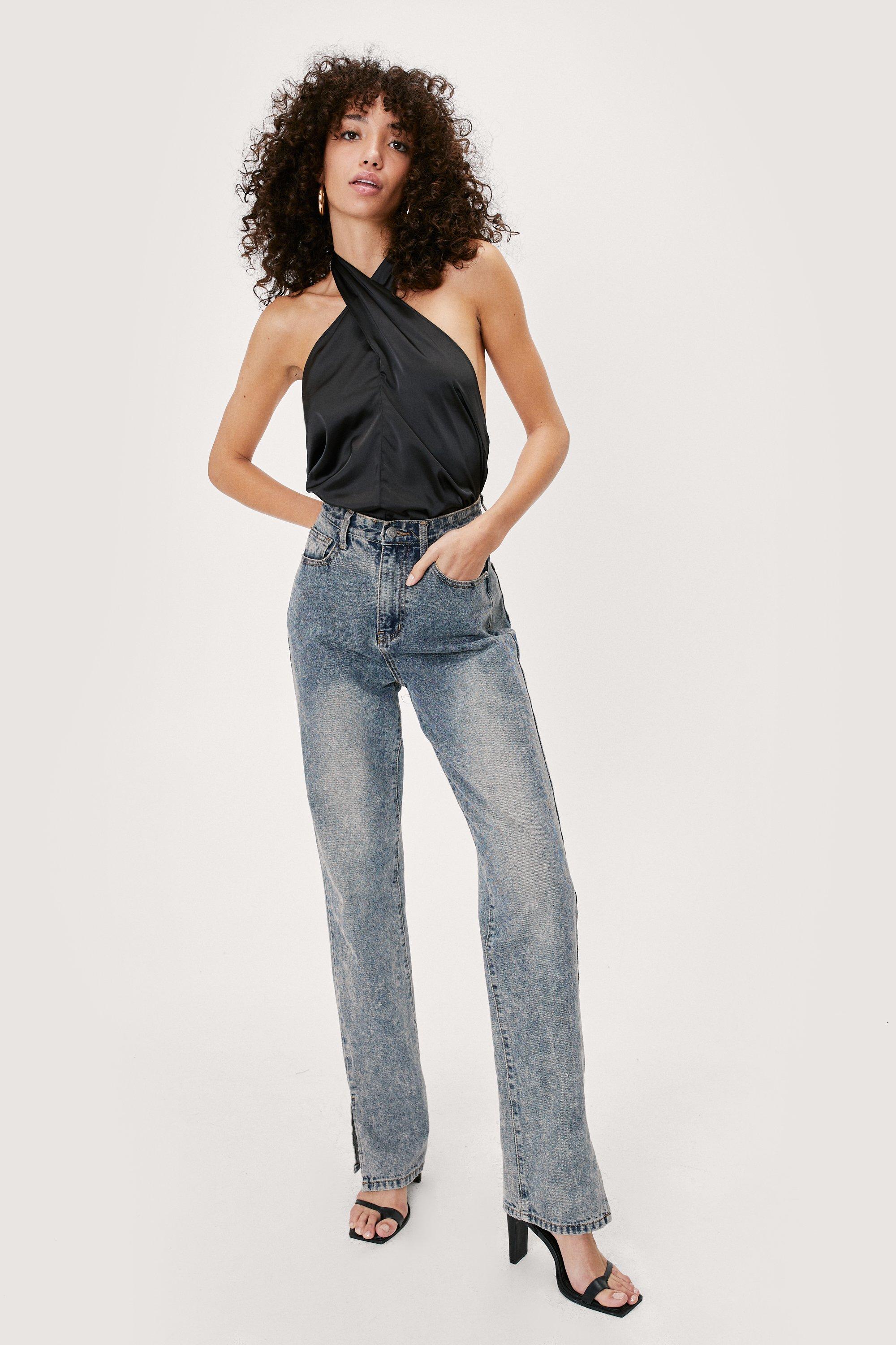 Halter Who Goes There Satin Cami Top | Nasty Gal