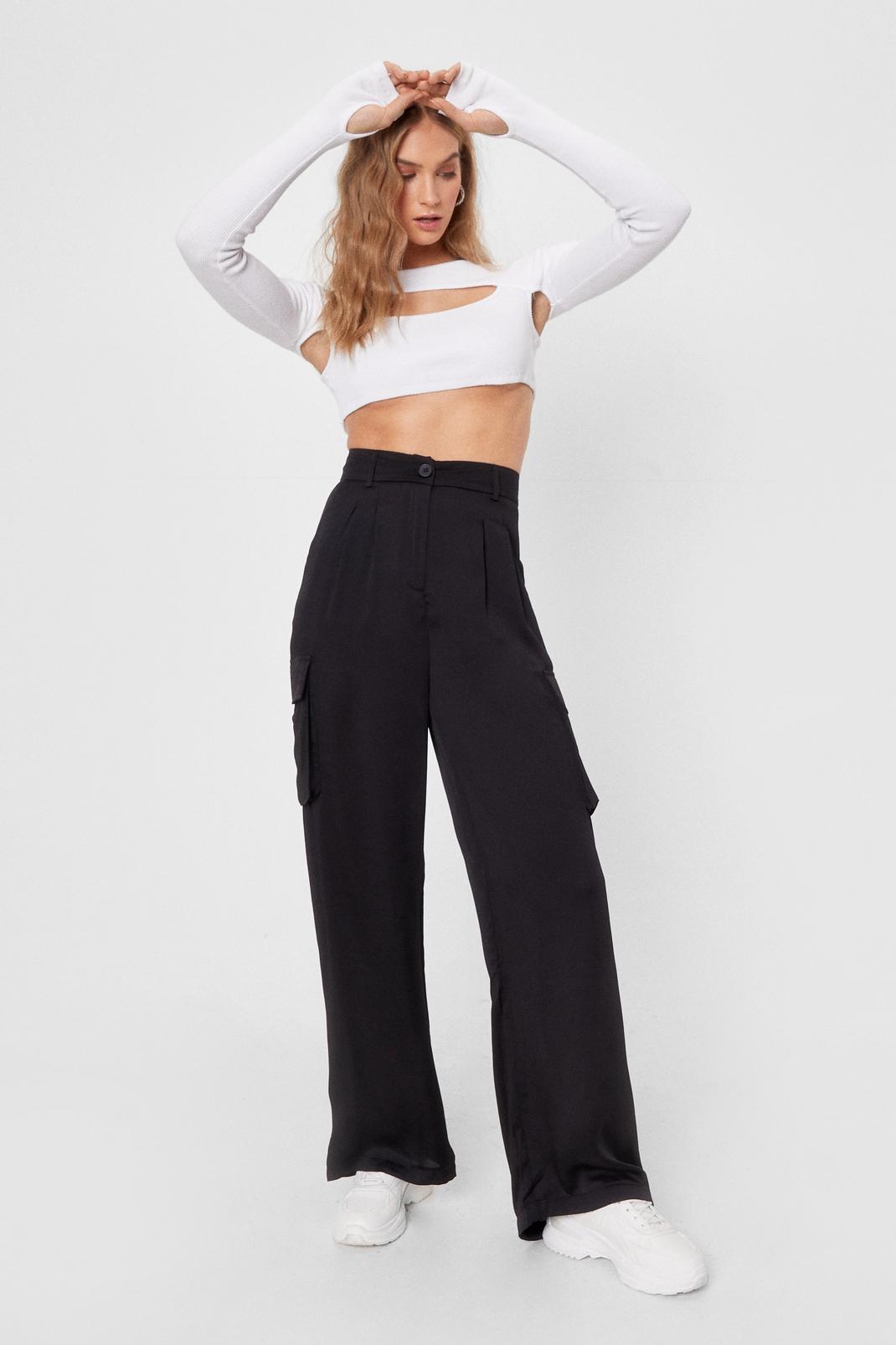 This is How It Works Satin Utility Pants | Nasty Gal