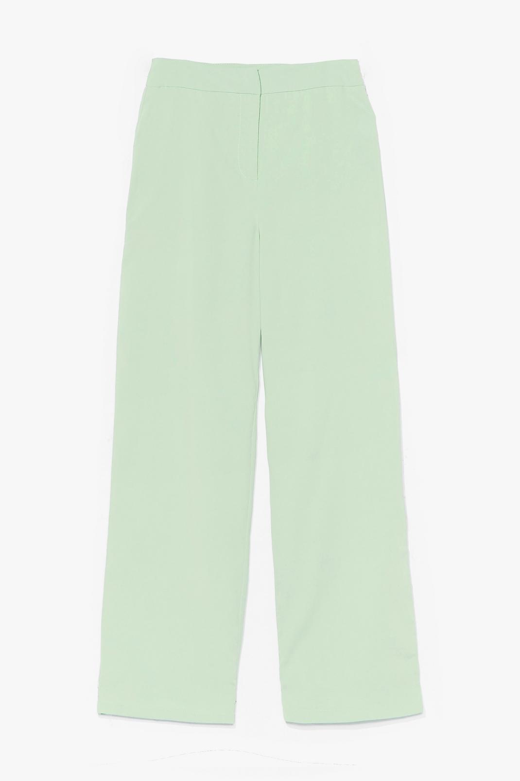 Mint Let's Not Waist Time High-Waisted Trousers image number 1
