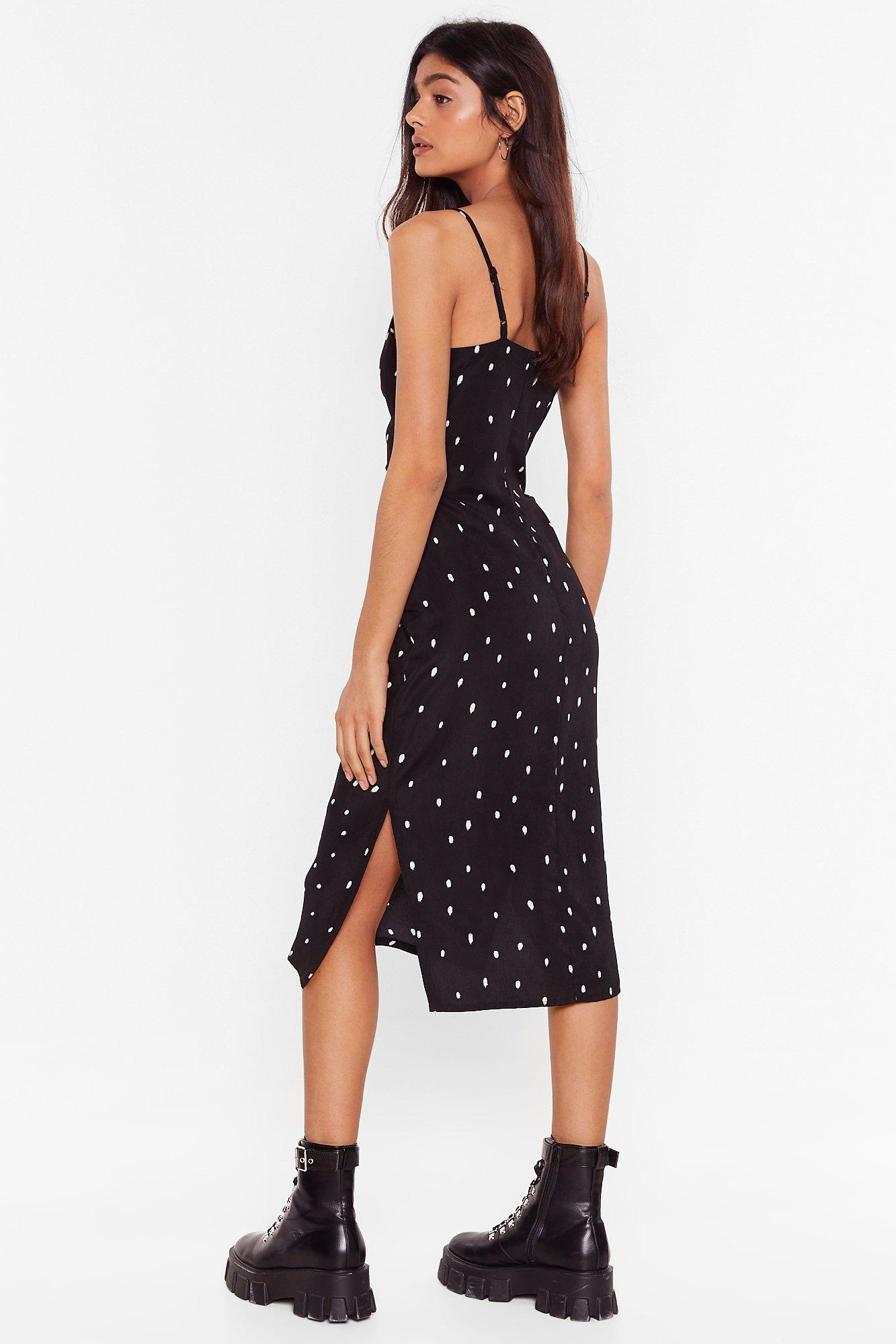 nasty gal spotty dress