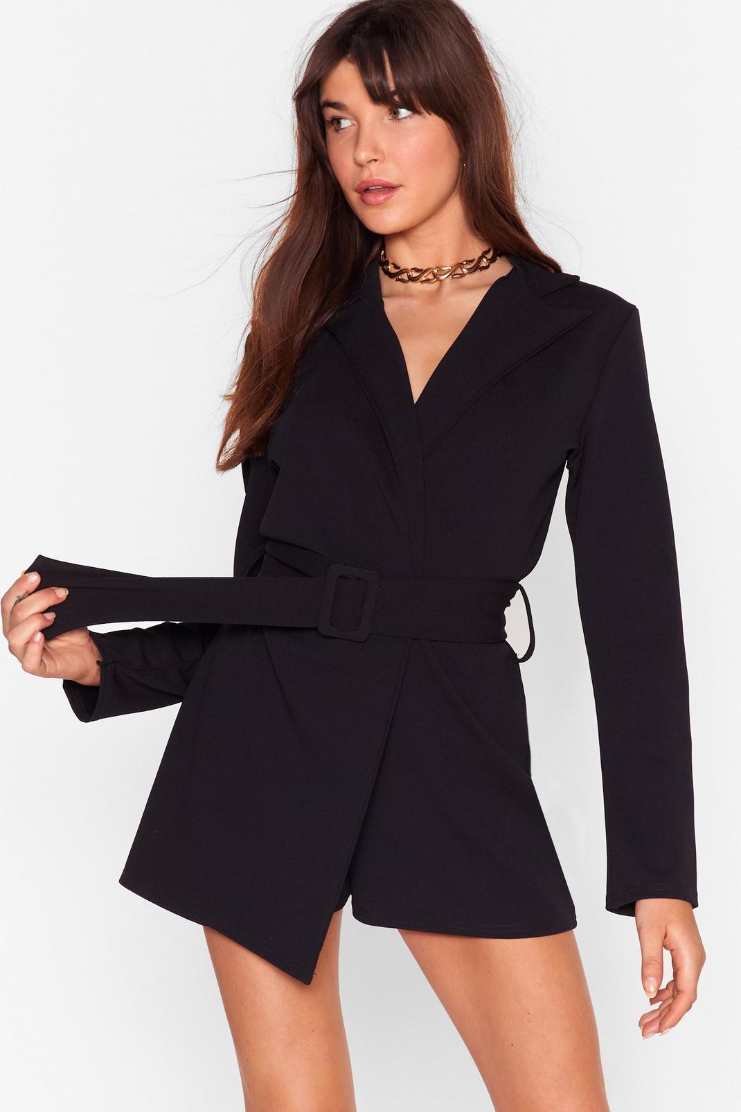 Work It Belted Tailored Playsuit image number 1