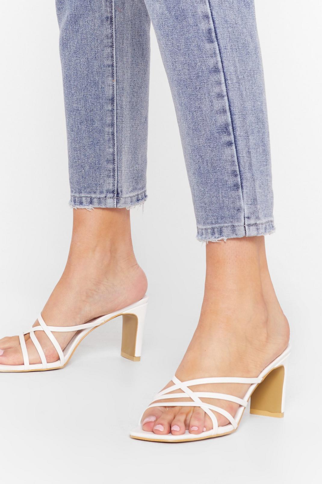 Step into My Life Strappy Heeled Mules image number 1