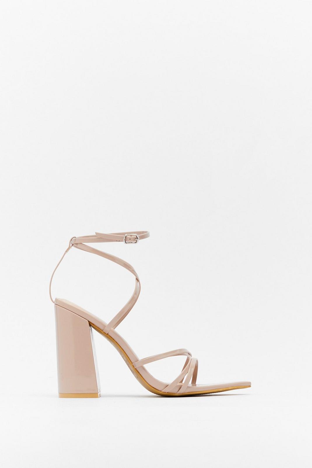 295 Pointed Strappy Block Heels image number 2