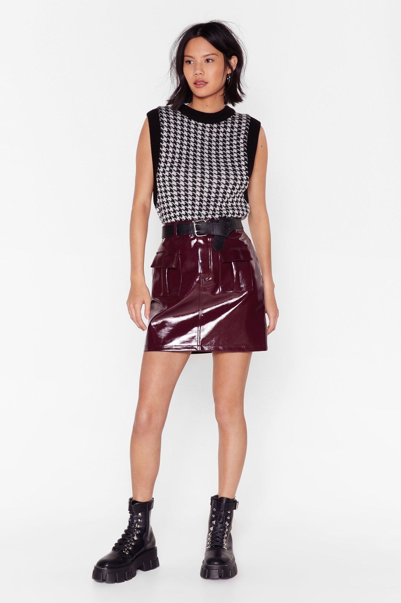 Nasty gal 2024 vinyl skirt