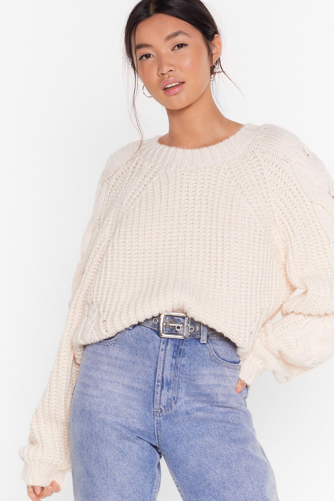 Knit or Miss Cable Knit Jumper image number 1
