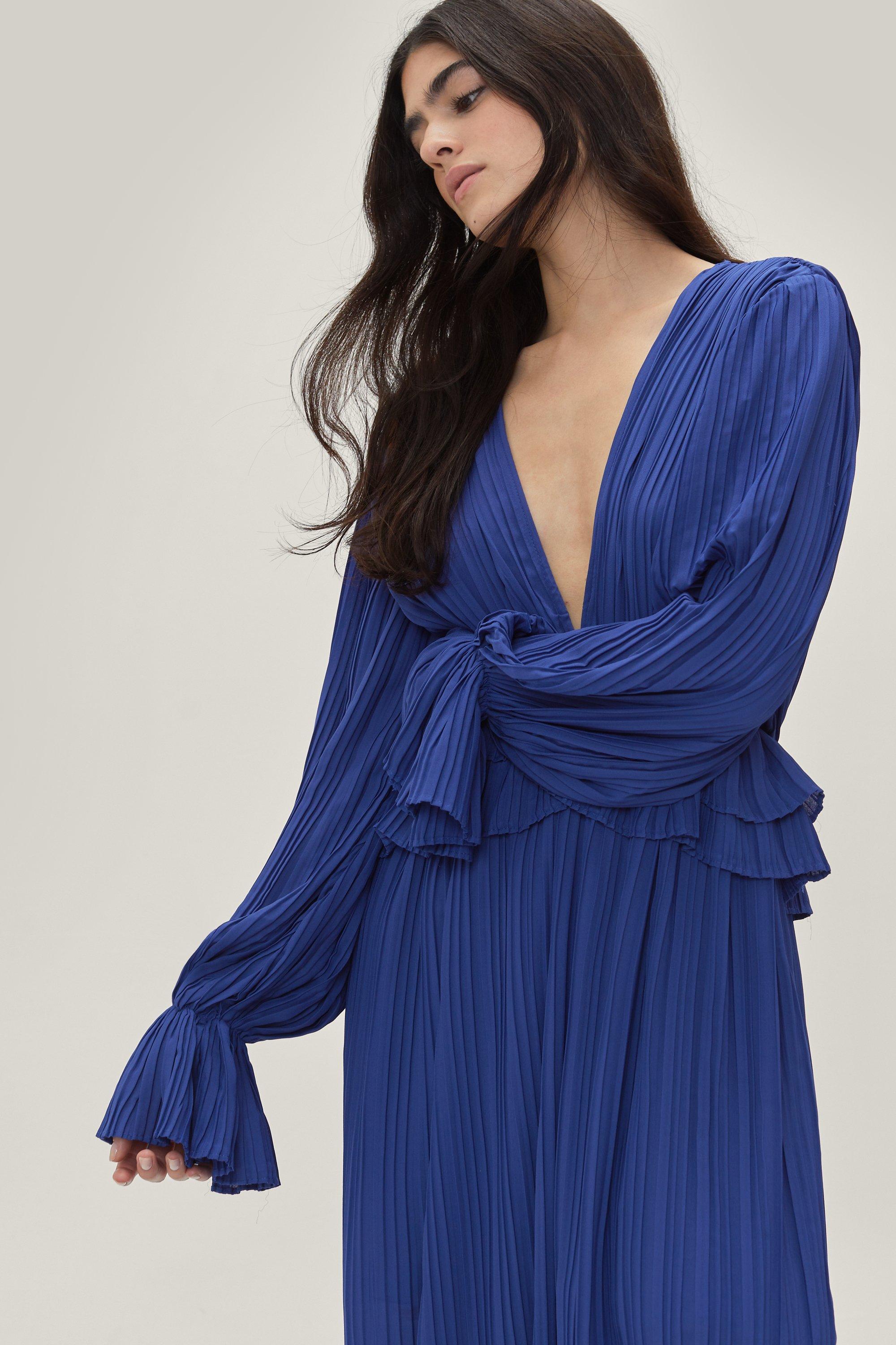 Nasty gal clearance blue maxi dress