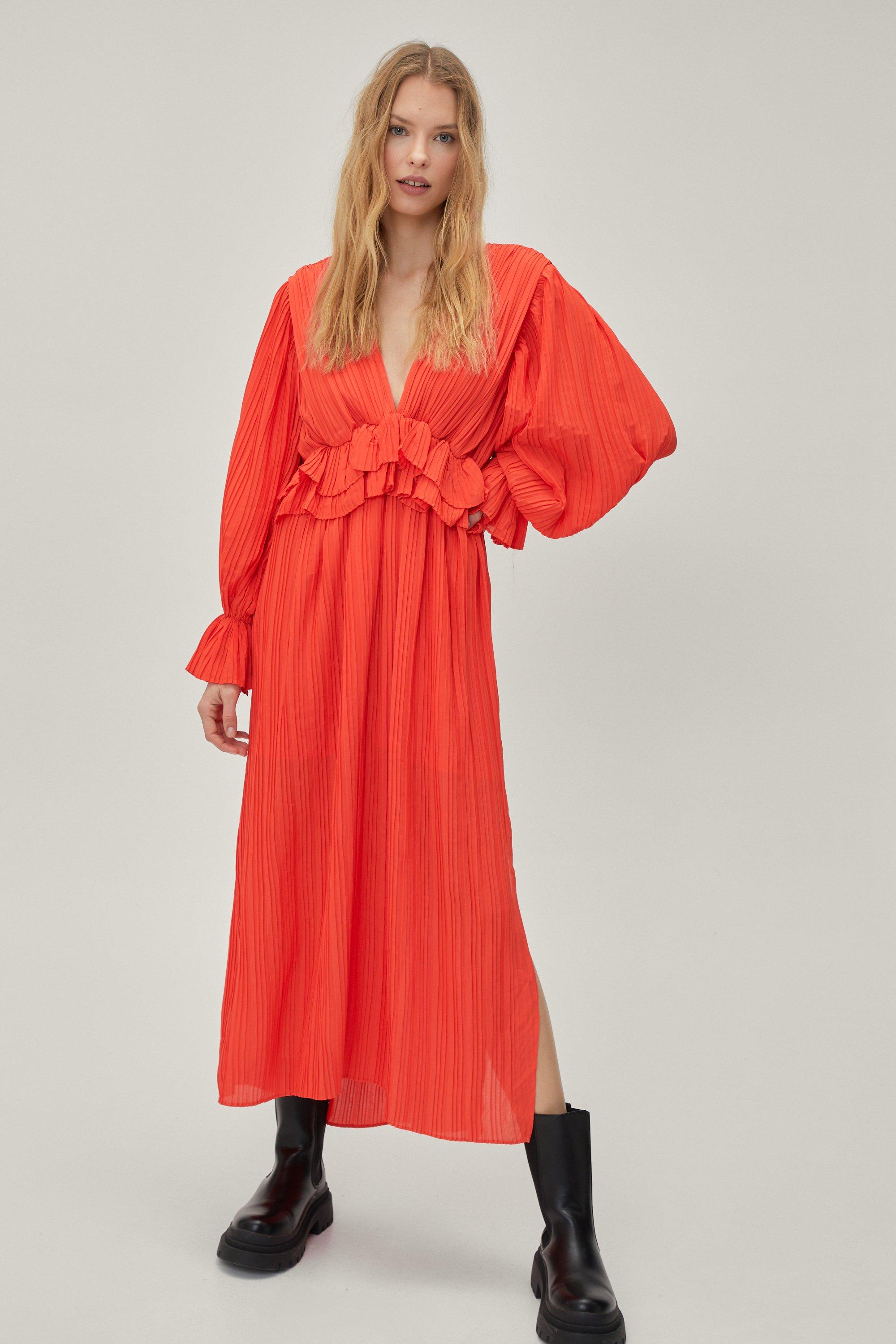 Nasty gal 2025 orange dress