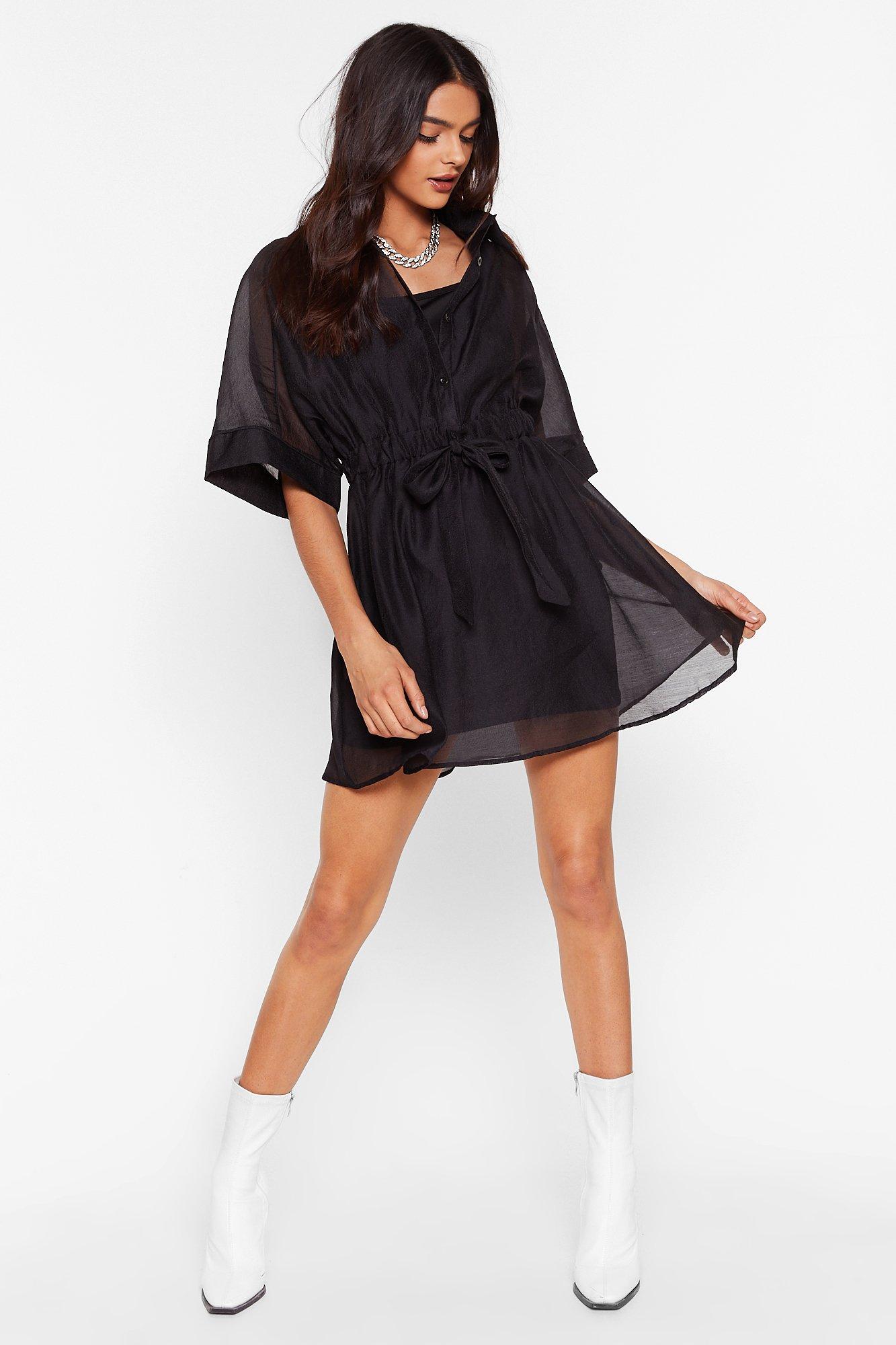 Robe chemise organza hotsell