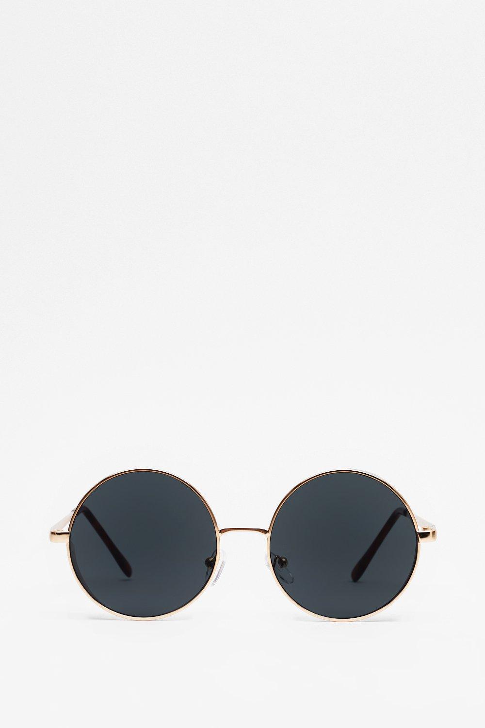 Lunette de soleil ronde avec cache hotsell