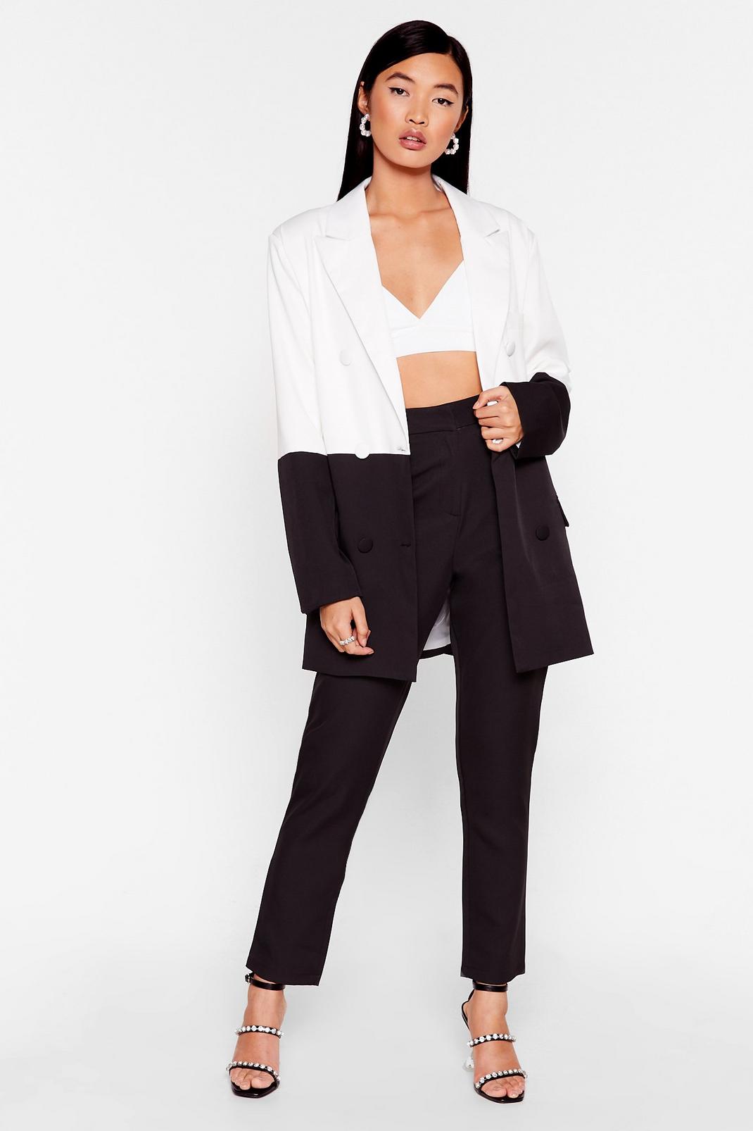 Sleek High Waisted Tapered Pants image number 1